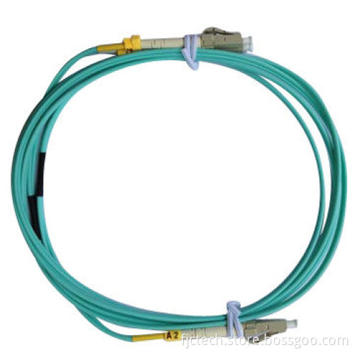 LC/PC-LC/PC OM3 Duplex 2.0mm 2m Fiber-optic Patch Cords, Good Mechanical Endurance